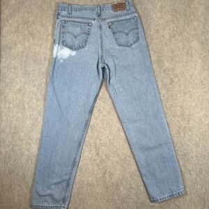 Vtg Levis 540 Jeans Mens 34x32 (36x32)Distressed Worn Brown Tab Light Wash 1999